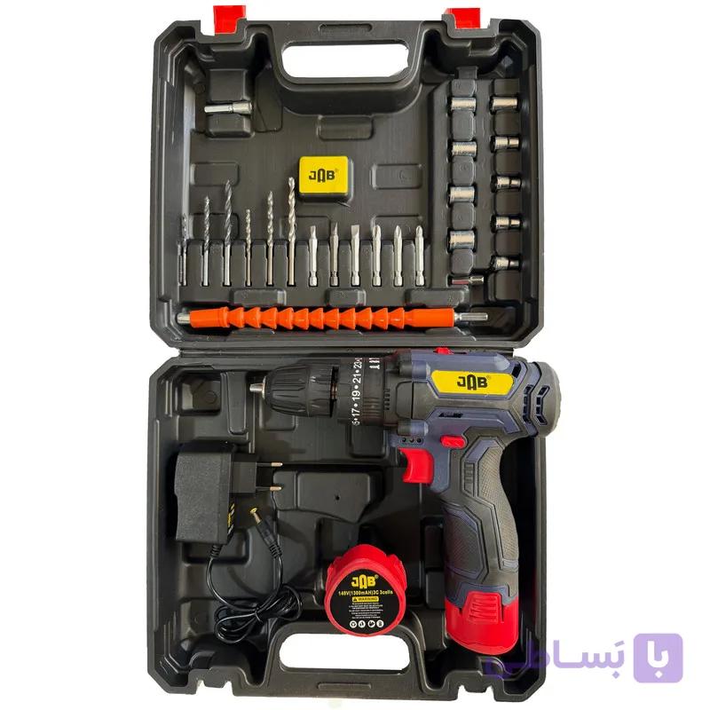 مجموعه 40 عددی پیچ گوشتی شارژی چکشی 148 ولت جاب مدل JB-148 AVB