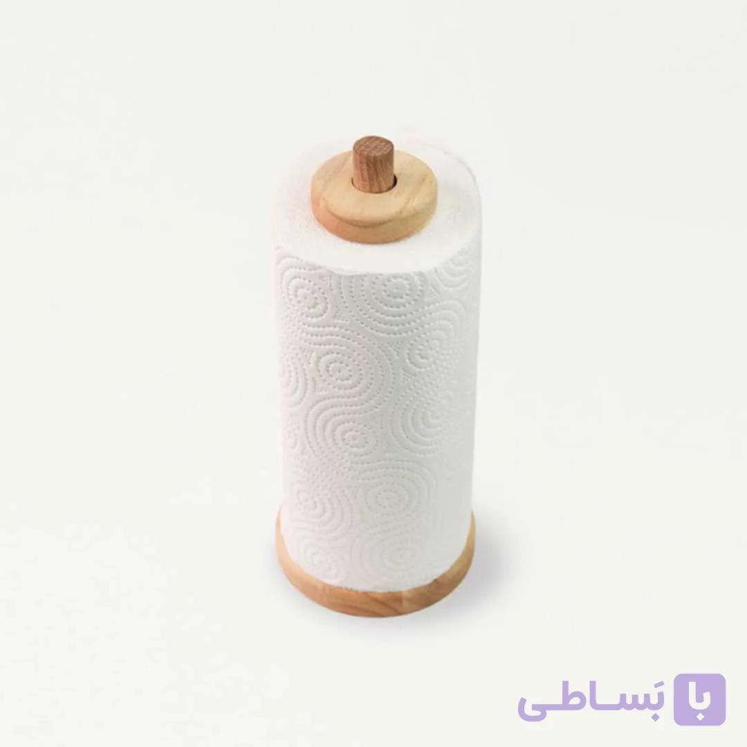 جا دستمال کاغذی رولی آشپزخانه بامبو — تصویر 1