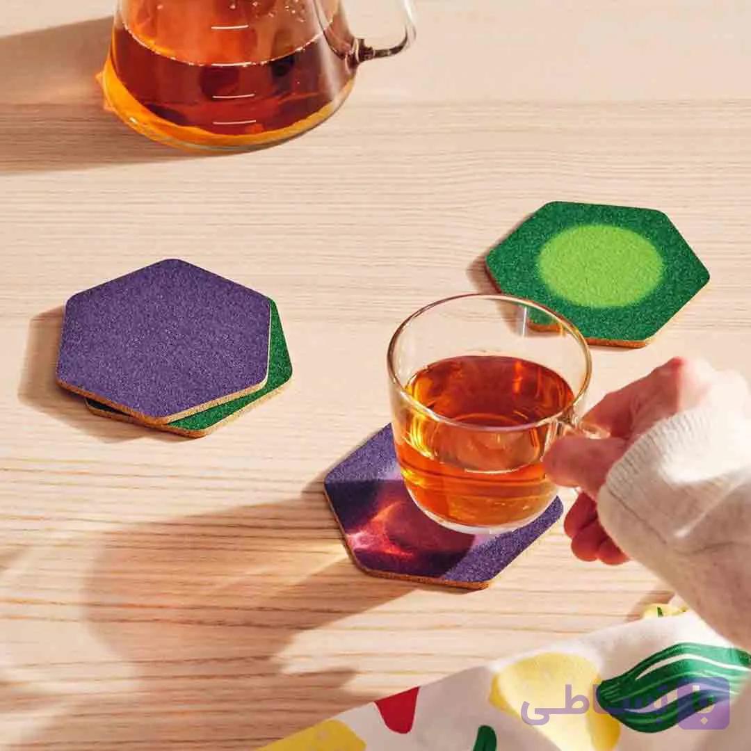 زیر لیوانی ایکیا مدل IKEA TABBERAS — تصویر 1