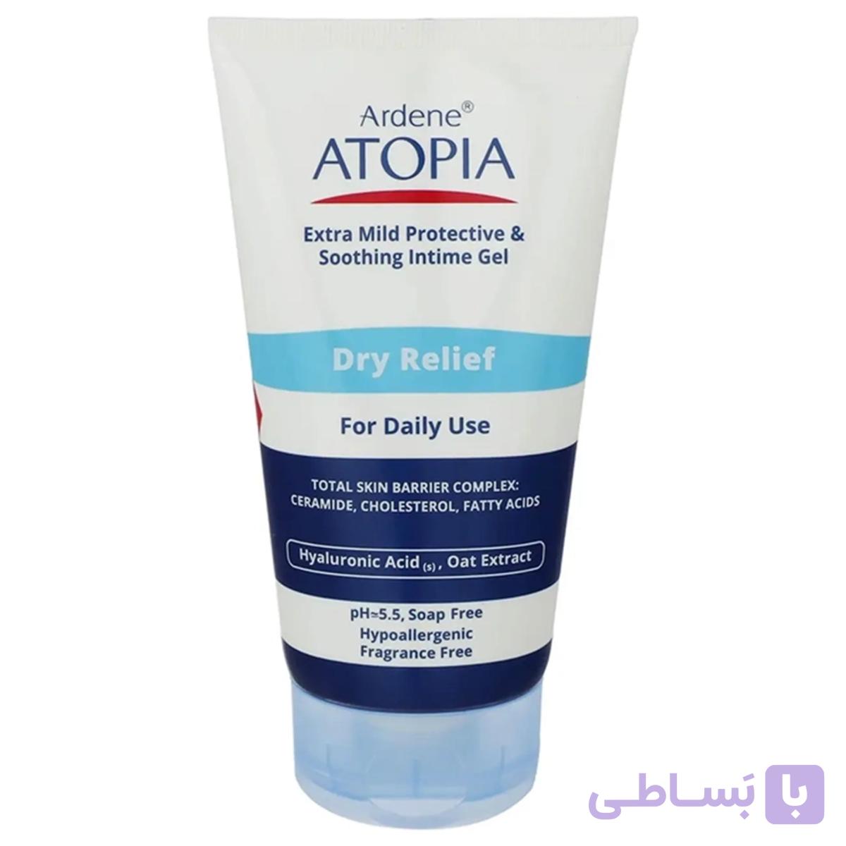 ژل بهداشتی بسیار ملایم بانوان آردن Atopia مدل Dry Relief با PH 5.5