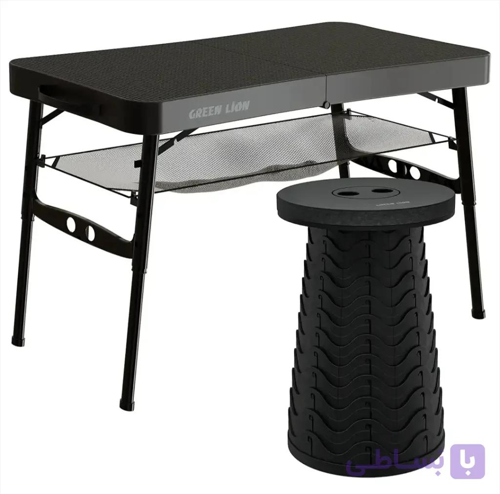 میز وصندلی تاشو کمپینگ گرین لاین مدلGreen Lion Foldable Travel Camping Table — تصویر 1