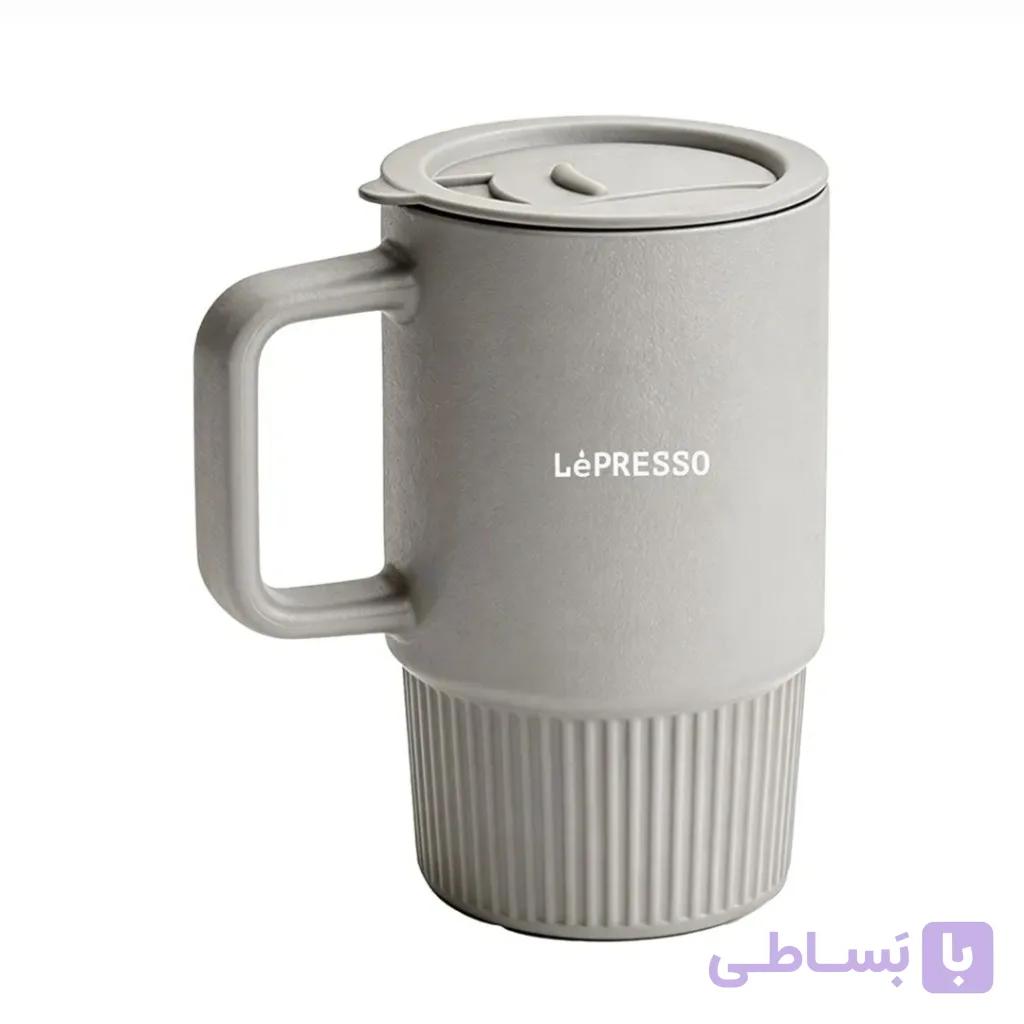 ماگ قهوه چینی LePresso Gripor با پایه مکشی — تصویر 1