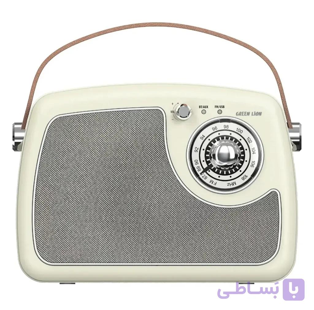 رادیو و اسپیکر بلوتوث Retro گرین لاین مدل GL-SP42 — تصویر 1