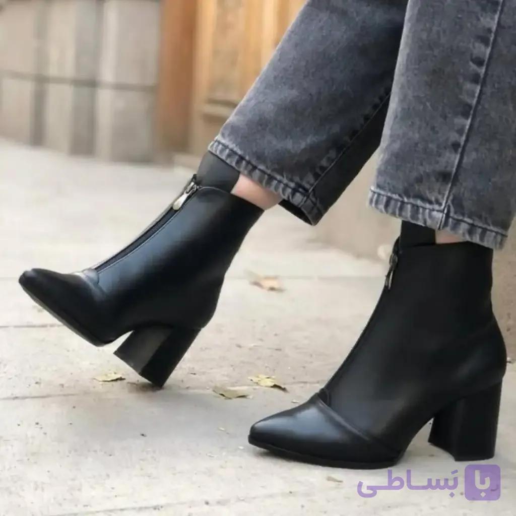 بوت پاشنه دار زنانه کد 9160 — تصویر 1