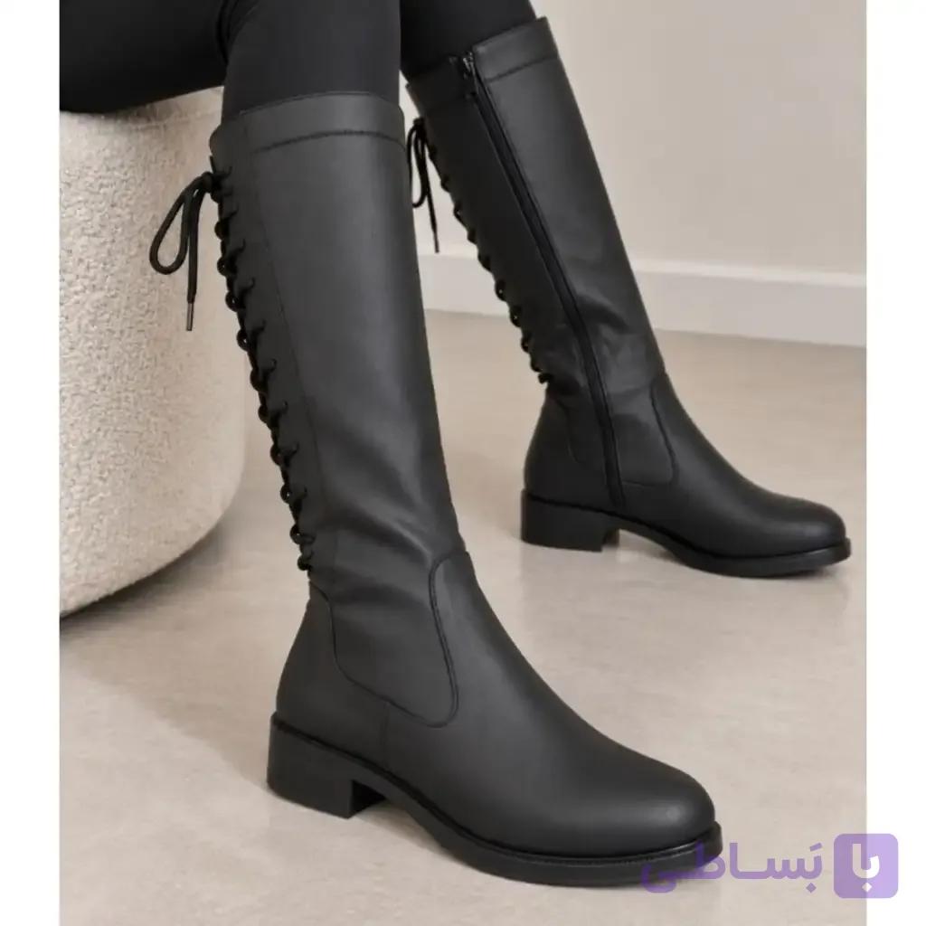 بوت پشت بندی زنانه کد 9155 — تصویر 1