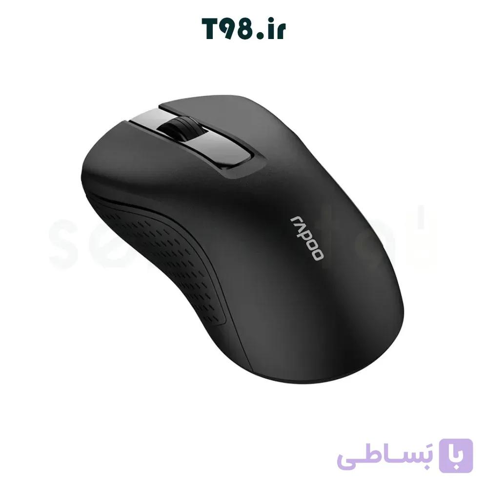 ماوس بدون صدای بیسیم رپو مدل RAPOO B20 Silent رنگ مشکی — تصویر 1