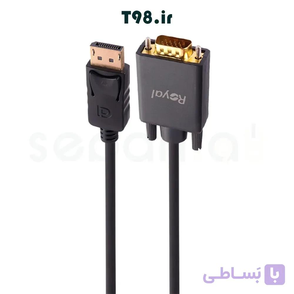 مبدل (کابل تبدیل) 1.8 متری Display Port به VGA رویال — تصویر 1
