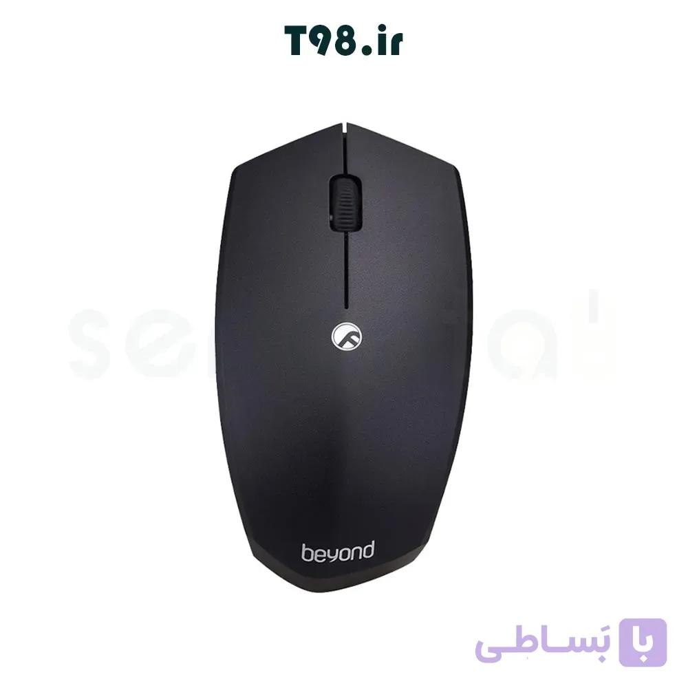 ماوس بیسیم بیاند مدل BM-1222RF مشکی با 18 ماه گارانتی اصلی شرکت مروارید اسپیرو — تصویر 1