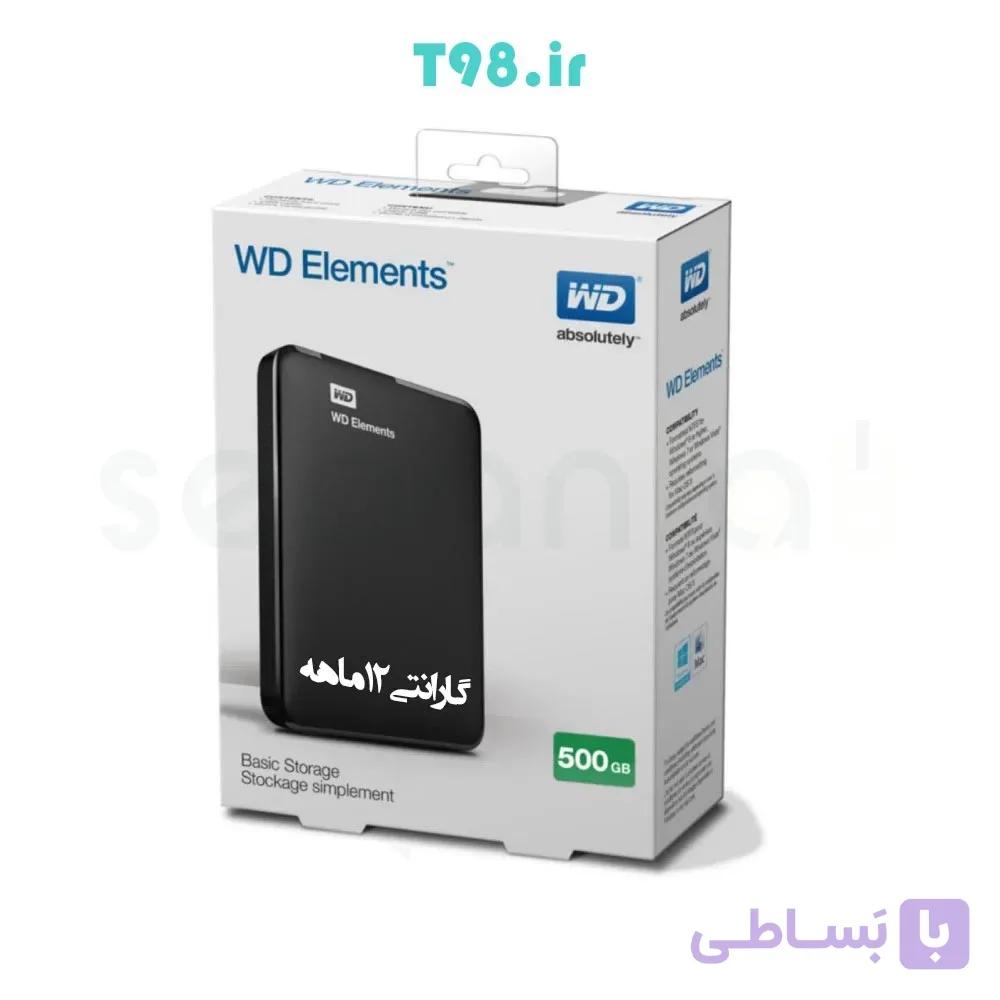 هارد اکسترنال 500 گیگابایت وسترن دیجیتال WD Elements — تصویر 1