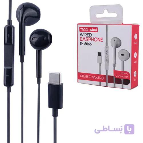هندزفری سیمی تسکو مدل TSCO TH5066 پورت TYPE-C
