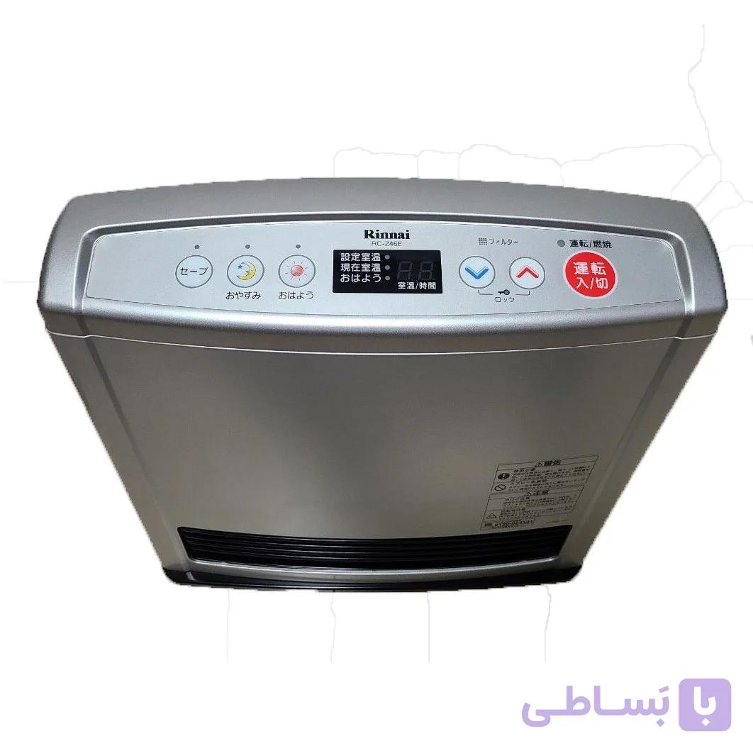 بخاری ژاپنی برقی گازی 2500 وات برند رینای مدل RC-246E کد 108