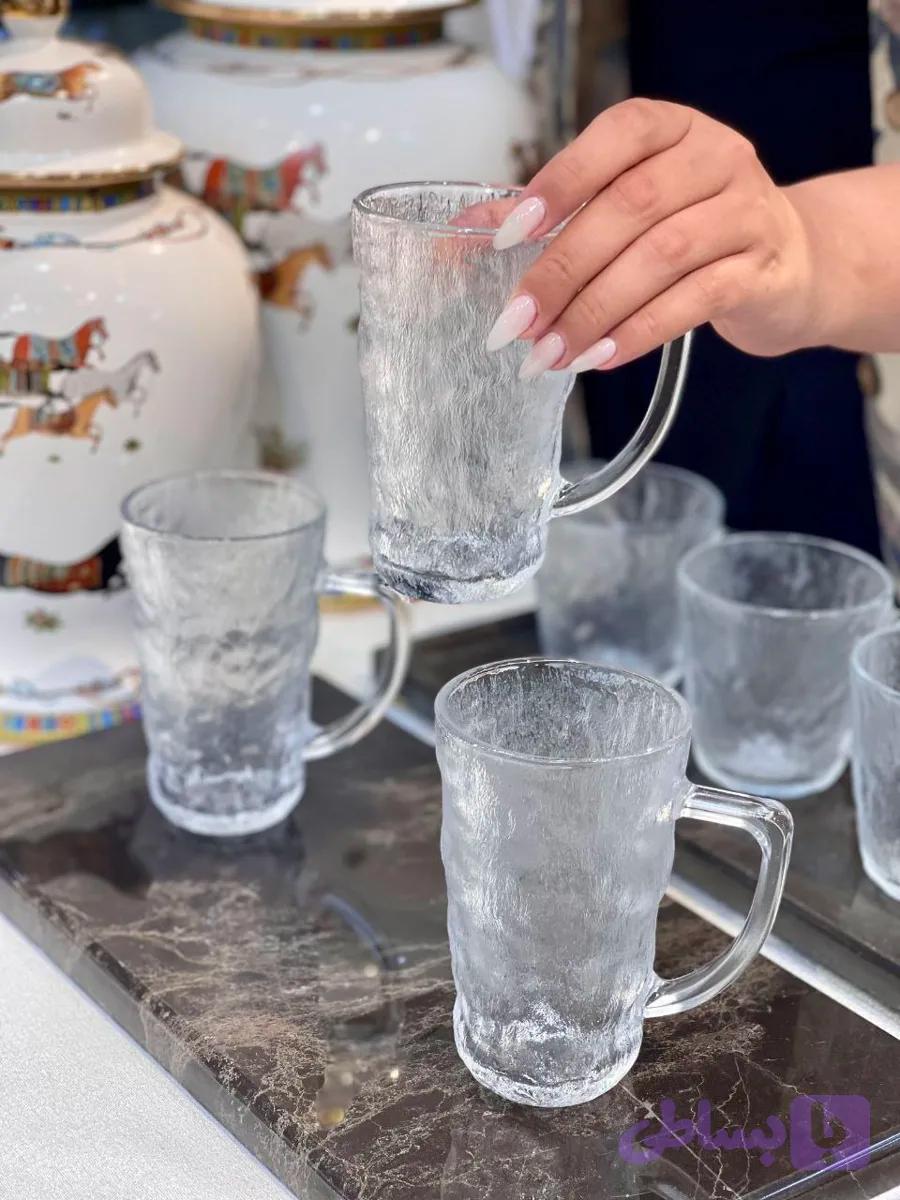 لیوان و نیم لیوان دفرمه یخی پیرکس محصول وارداتی — تصویر 1