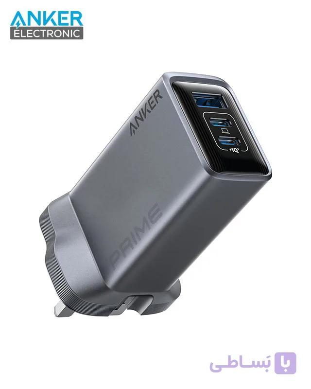 شارژر دیواری انکر Anker Prime Charger 100W GaN A2688 UK پلاگ سه پین — تصویر 1
