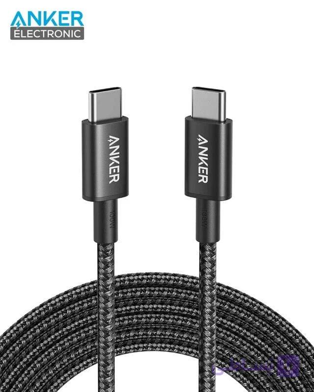 کابل 100 سانتی متر انکر Anker USB-C to USB-C 100W Cable A8756 ساخت ویتنام — تصویر 1