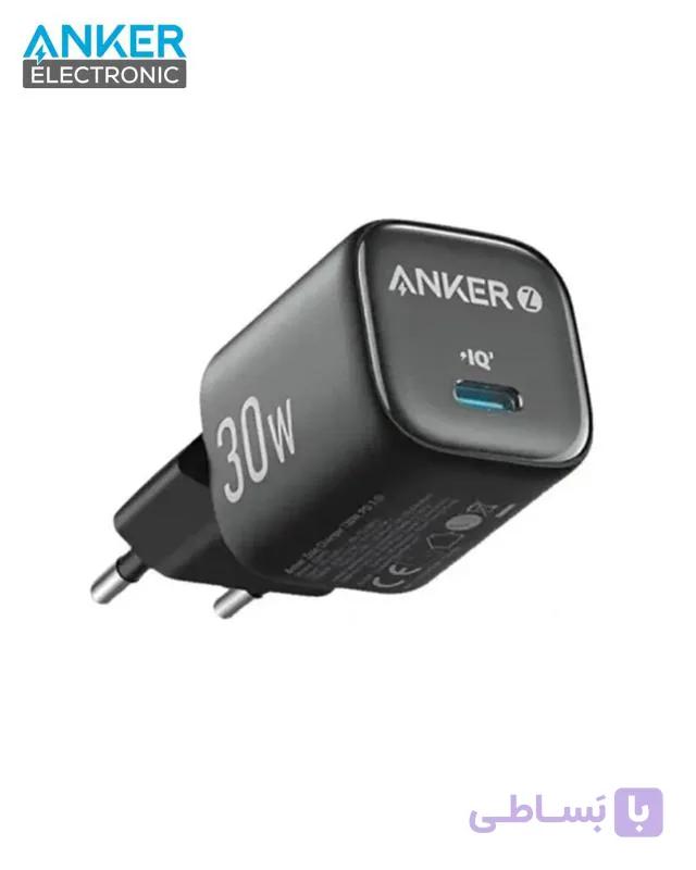شارژر دیواری 20 وات انکر Anker Zolo 20W GaN Charger A2699 EU پلاگ دوپین ایران — تصویر 1