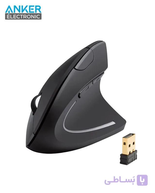 ماوس بی سیم انکر Anker Wireless Ergonomic Mouse A7852 — تصویر 1