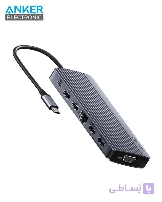 هاب 14 پورت انکر Anker Laptop Docking Station 14 in 1 A8389 — تصویر 1