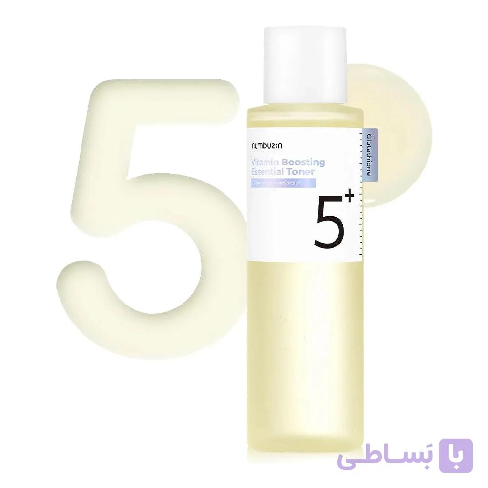 تونر آبرسان و روشن کننده پوست Numbuzin No.5 Vitamin-Boosting — تصویر 1