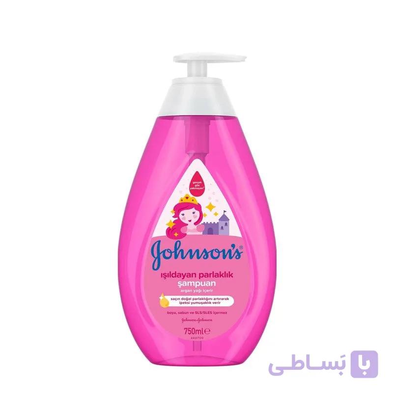 شامپو مو فر کودک Johnsons Shiny Drops 750 میلی‌لیتر