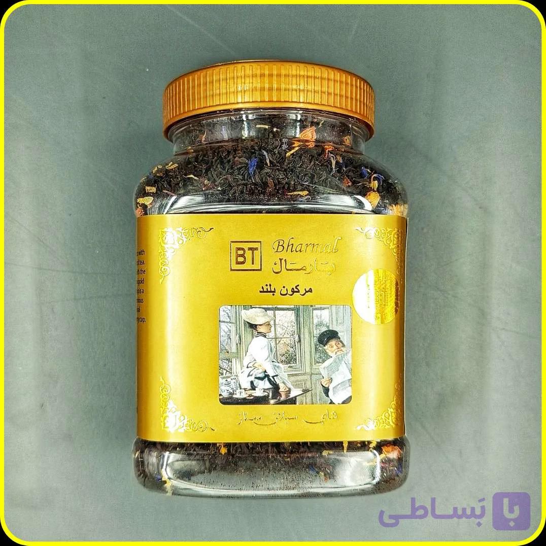 چای سیاه Moroccan Blend بارمال با گلبرگ‌های گل رز و یاس، ۲۰۰ گرم — تصویر 1