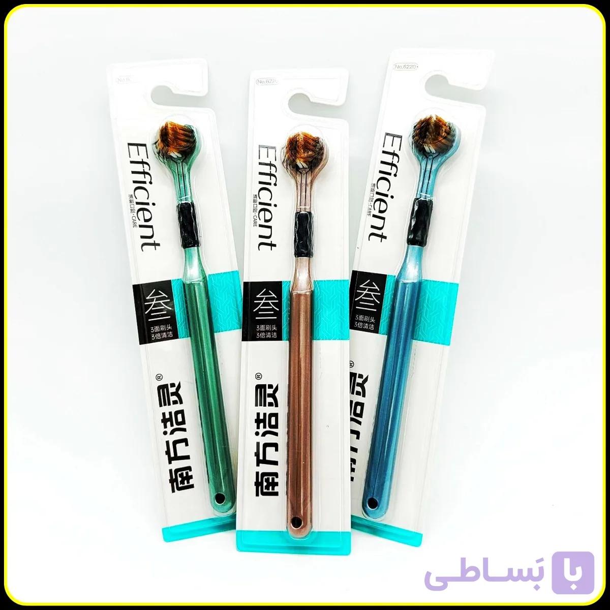 مسواک سه‌بعدی Efficient با برس سه‌وجهی و پاک‌کنندگی کامل 3D Toothbrush