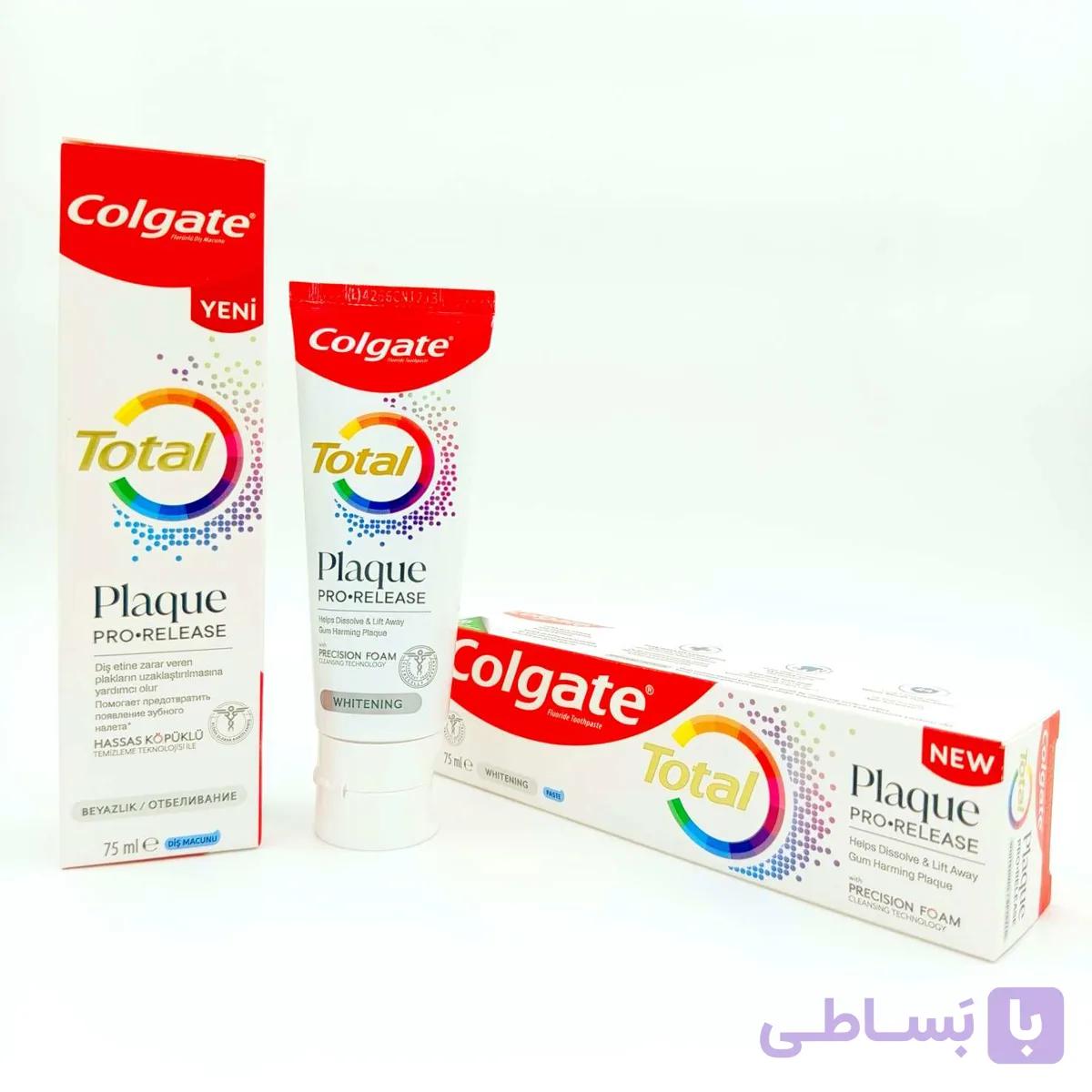 خمیردندان کلگیت توتال 75 میلی لیتر (Colgate Total Plaque Pro-Release 75ml) — تصویر 1