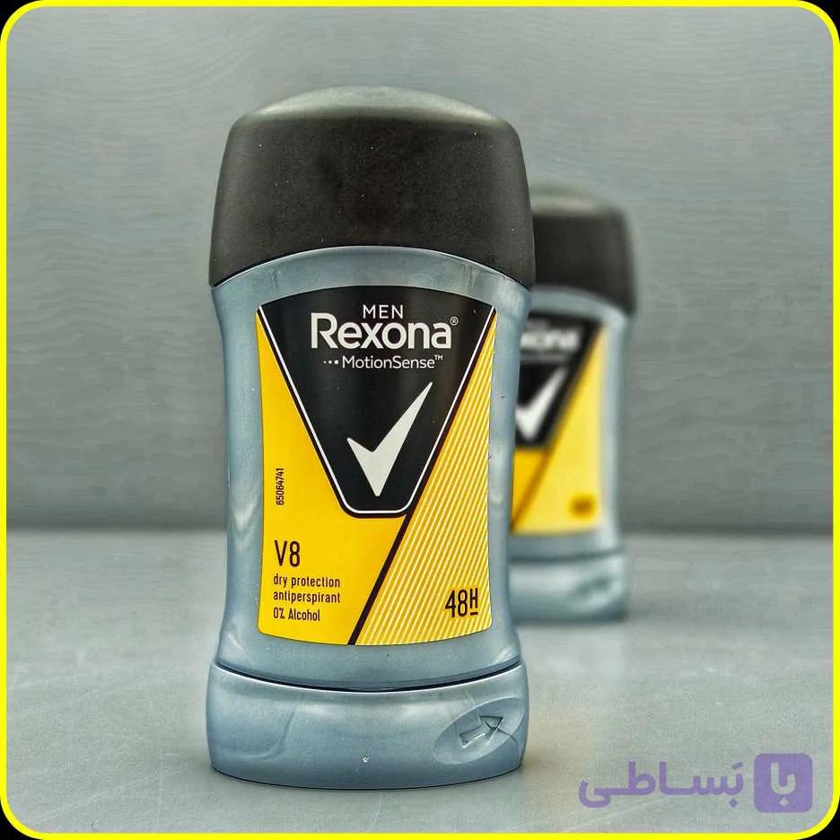 استیک ضدتعریق مردانه Rexona Men V8 مدل MotionSense حجم 40 گرم — تصویر 1