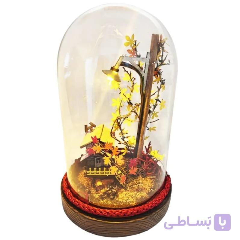 چراغ خواب مدل کلبه هانسل وود کد 9851 — تصویر 1