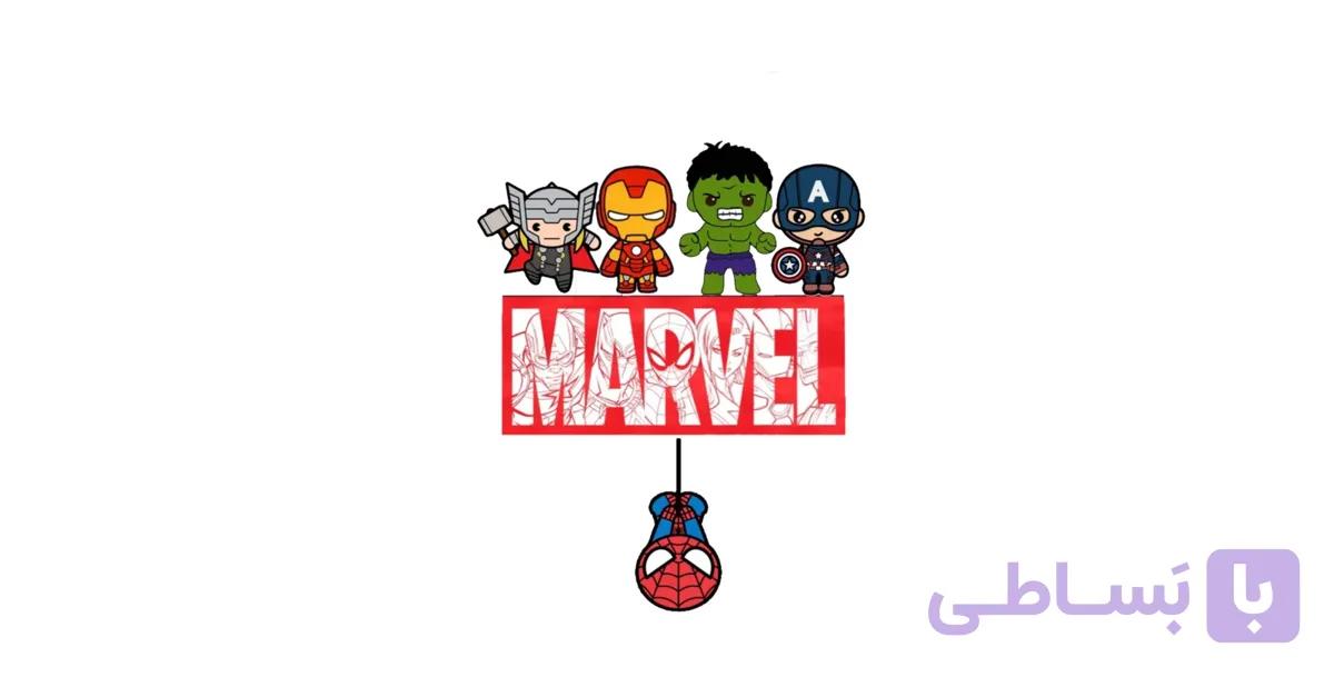 استیکر پارچه و لباس | مدل مارول marvel | حرارتی — تصویر 1