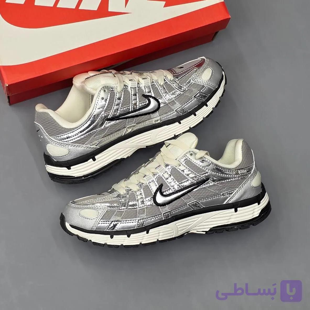 کفش نایک پی ۶۰۰۰ نقره‌ای مشکی Nike P6000 Silver Black — تصویر 1