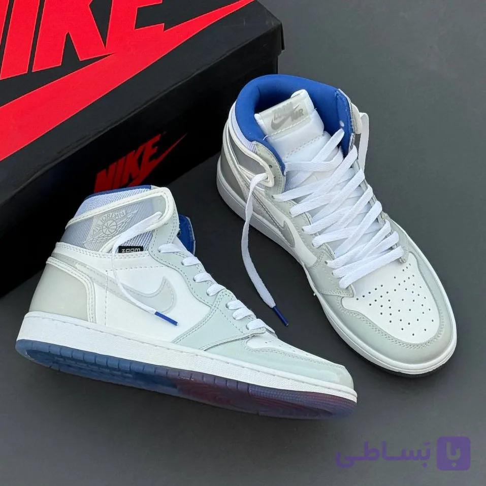 کفش نایک ایر جردن وان ساقدار زوم ریسر بلو Nike Air Jordan 1 High Zoom Racer Blue — تصویر 1