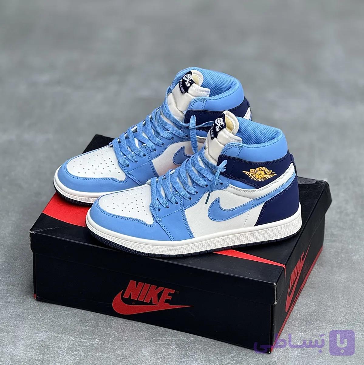 کفش نایک ایر جردن وان ساقدار ابسیدین Nike Air Jordan 1 High Obsidian — تصویر 1