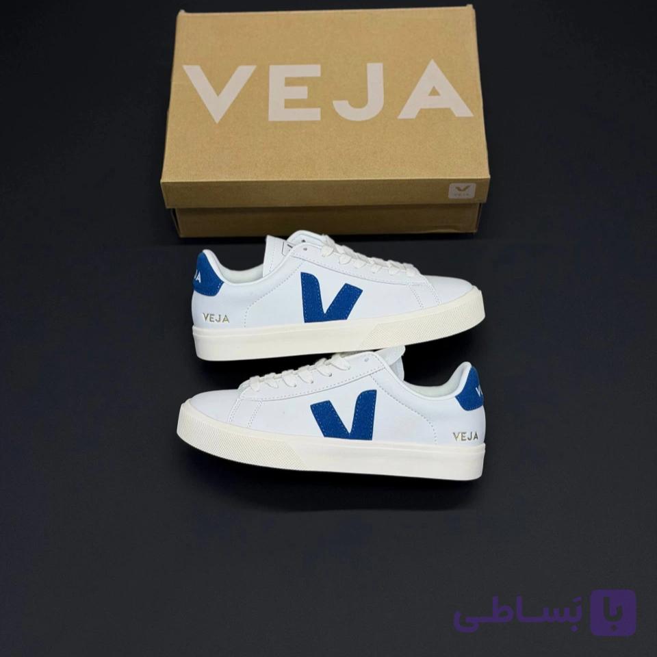 کفش وجا کامپو سفید آبی Veja Campo White Blue — تصویر 1