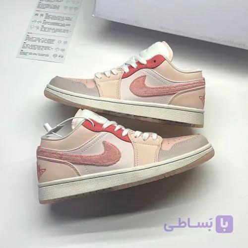 کفش نایک جردن وان لو مایتی سویشرز پینک Nike Jordan 1 Low Mighty Swooshes Pink — تصویر 1