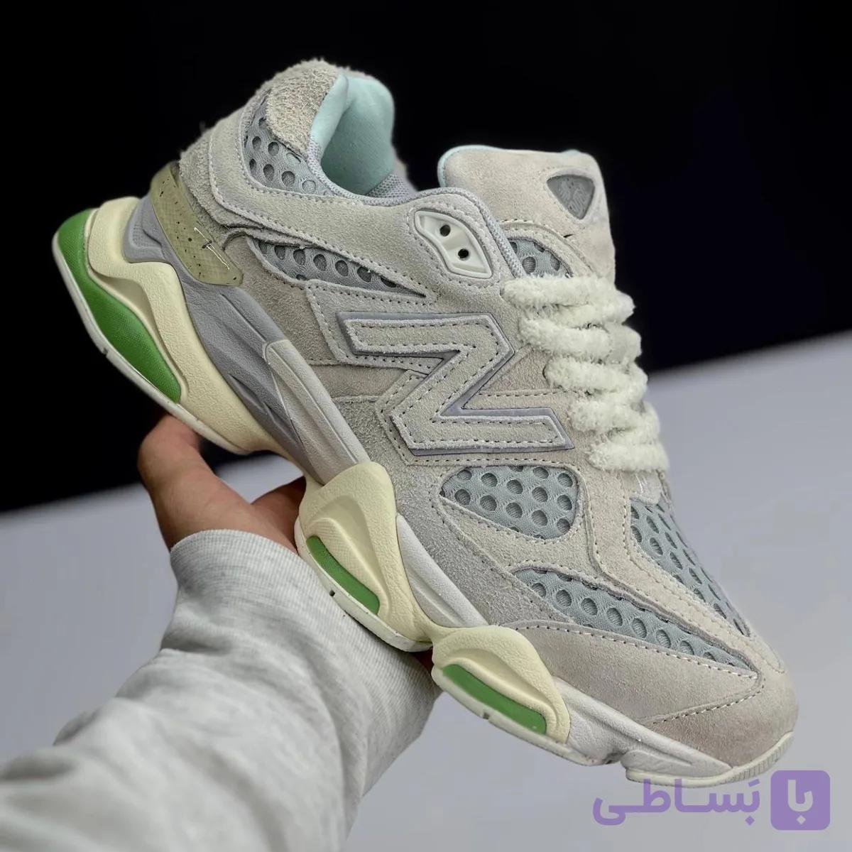 کتونی نیوبالانس ۹۰۶۰ طوسی New Balance 9060 Grey — تصویر 1