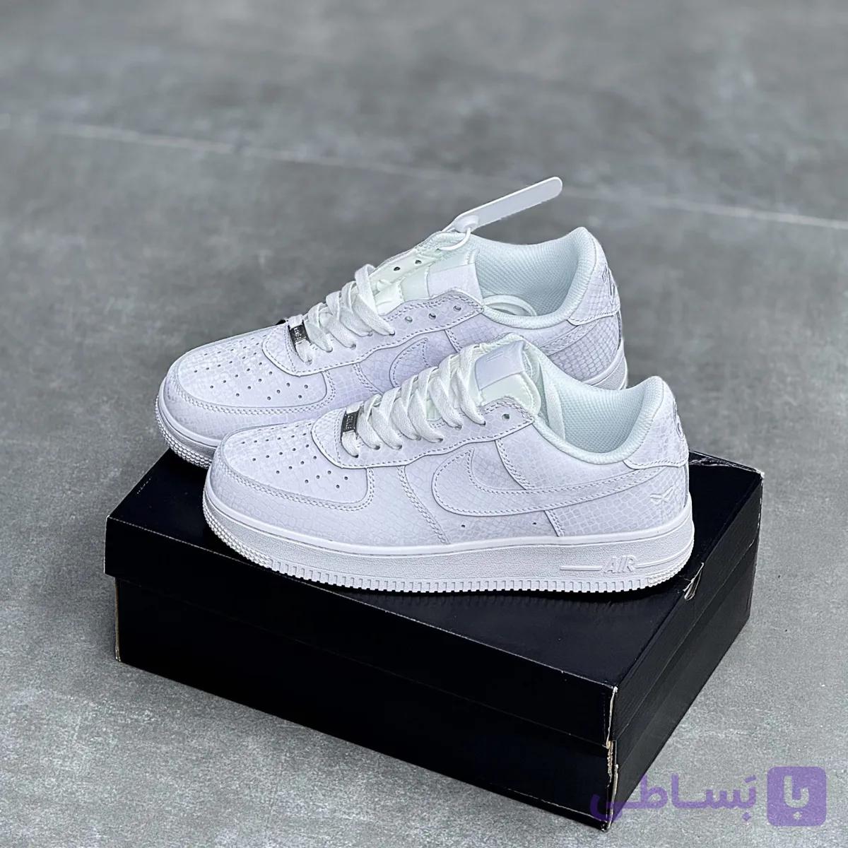 کفش نایک ایر فورس وان تمام سفید نوکتا Nike Air Force 1 NOCTA Triple White — تصویر 1