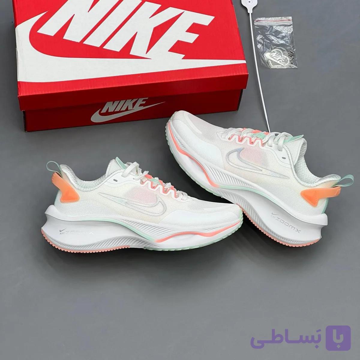 کفش نایک زوم ایکس قلبی سفید نارنجی Nike ZoomX Heart White Orange — تصویر 1