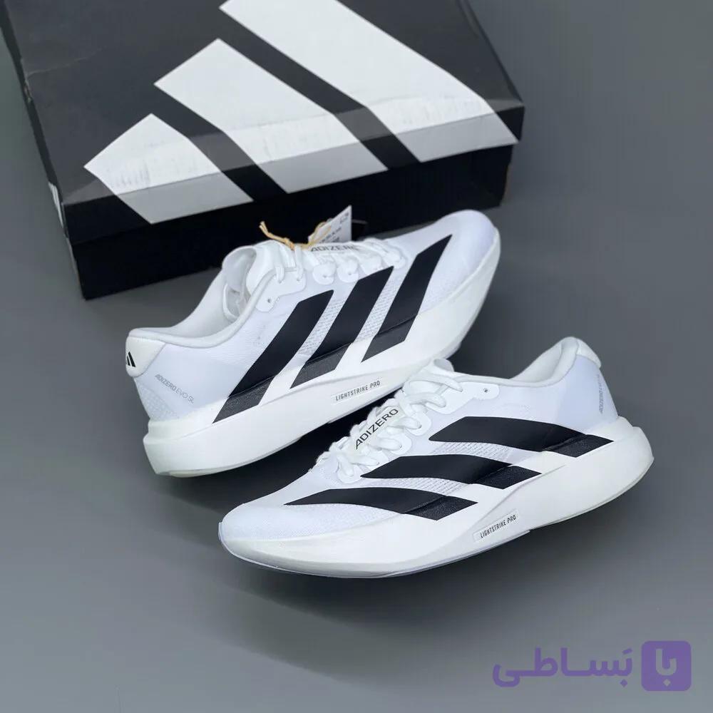کفش آدیداس آدیزیرو سفید مشکی Adidas Adizero White Black — تصویر 1