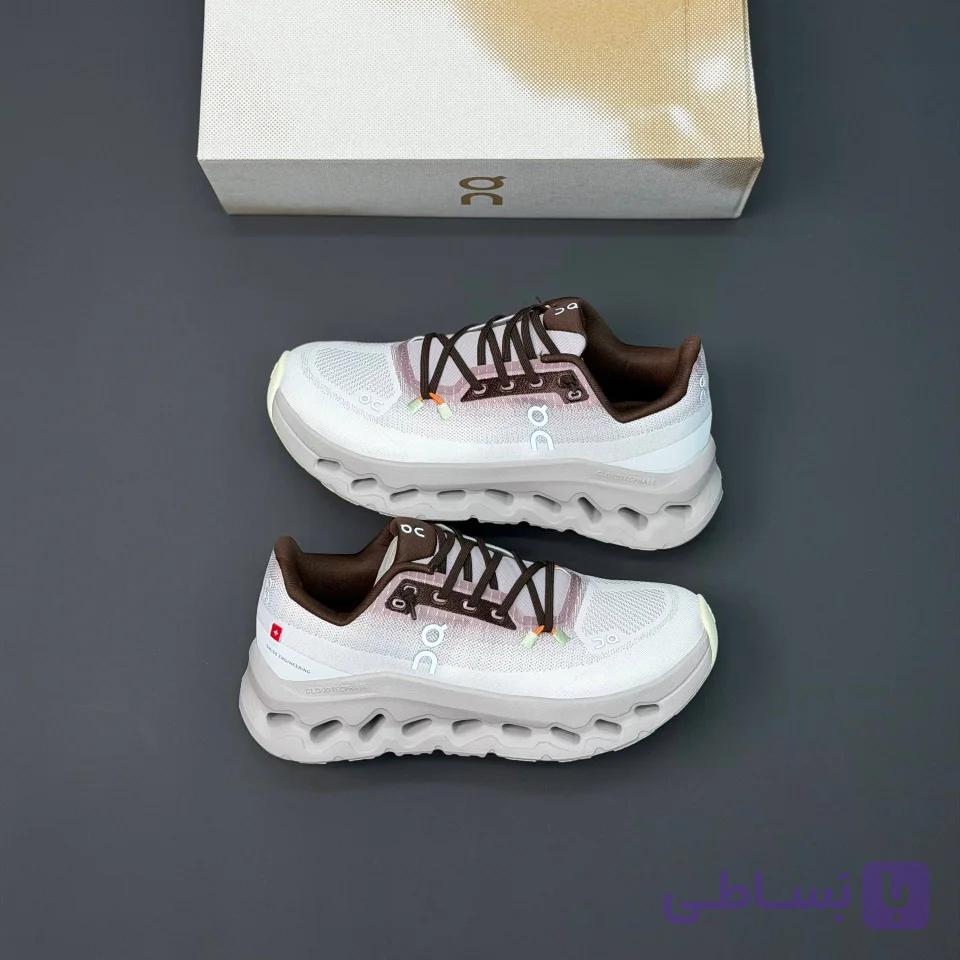 کفش آن رانینگ QC Cloudtilt سفید قهوه‌ای On Running QC Cloudtilt White Brown — تصویر 1