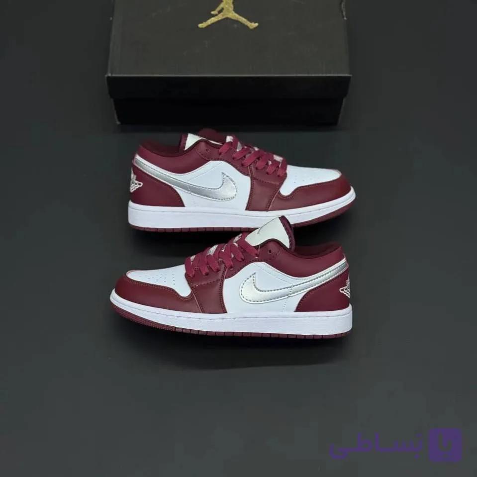 کفش نایک ایر جردن وان لو باردیاکس Nike Air Jordan 1 Low Bordeaux — تصویر 1
