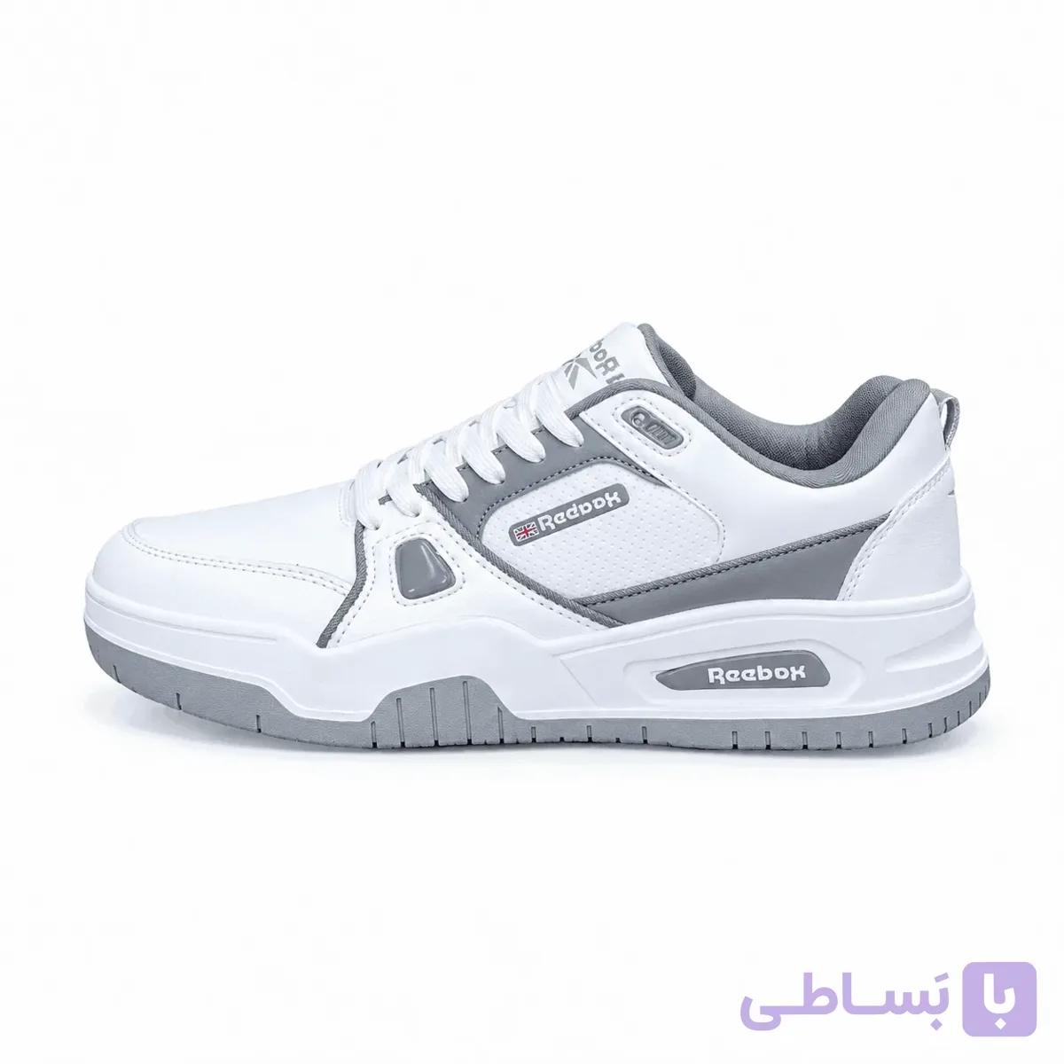 کتونی ريبوک کلاسيک سفید طوسی — تصویر 1