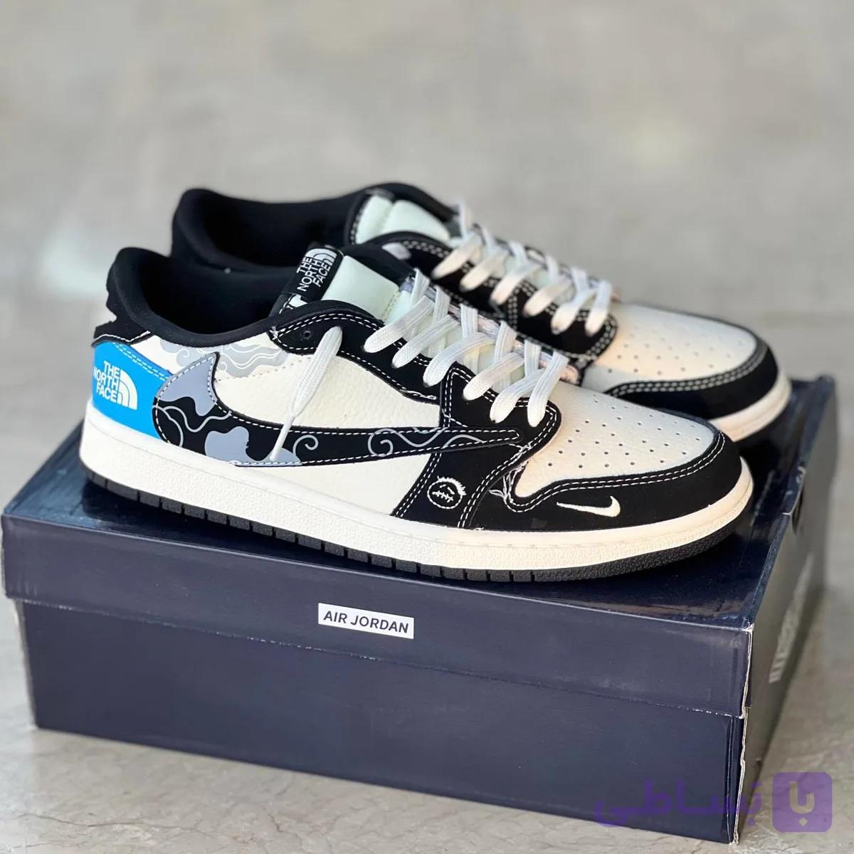 کفش نایک ایر جردن وان لو تراویس اسکات نورث فیس Nike Air Jordan 1 Low Travis Scott North Face — تصویر 1