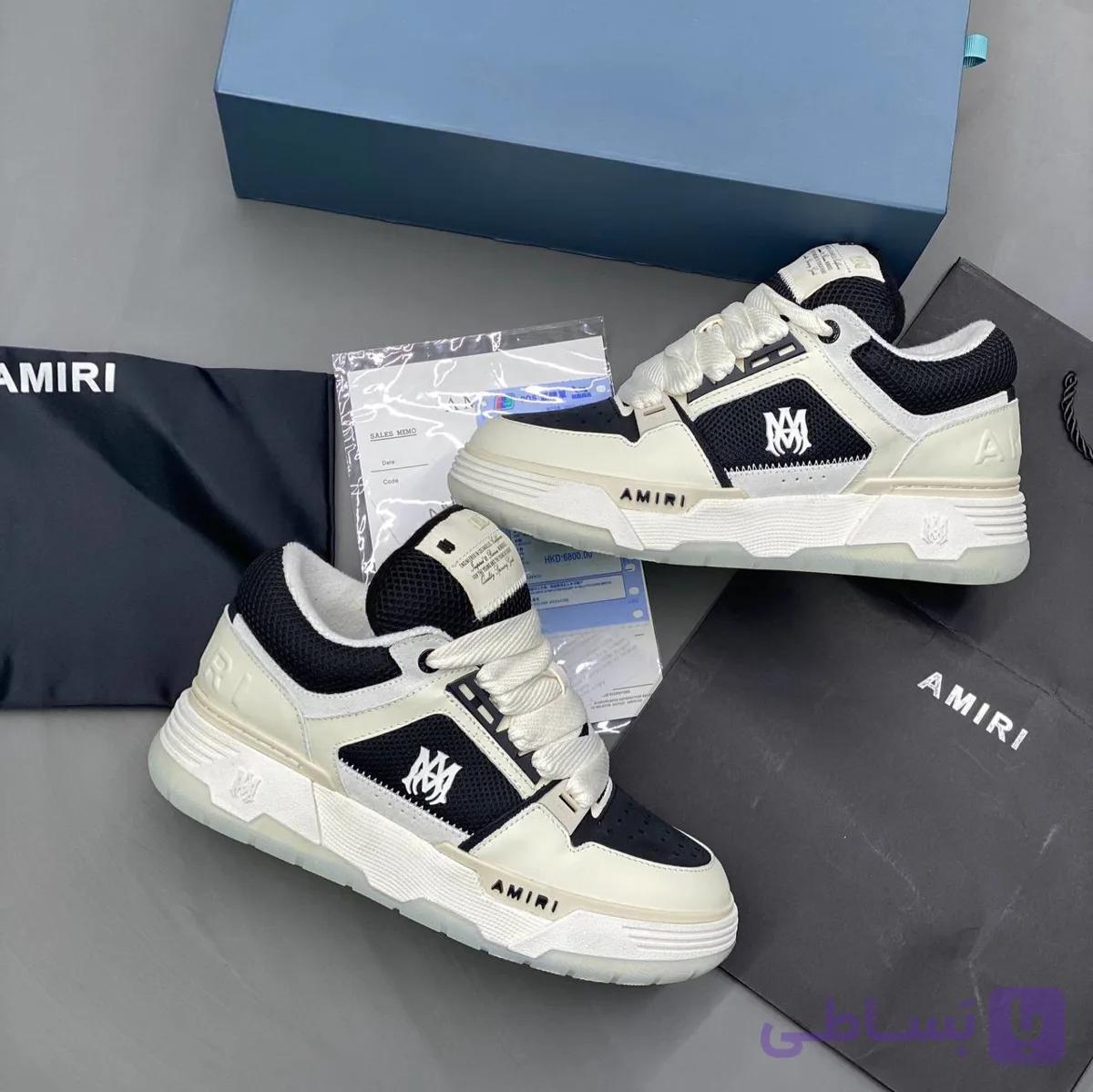 کفش امیری کرم مشکی Amiri Cream Black — تصویر 1