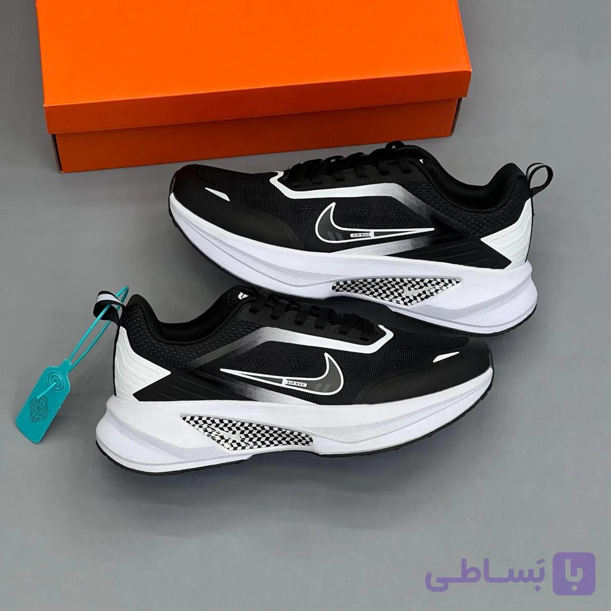 کفش نایک ایر زوم پگاسوس ۲ مشکی سفید Nike Air Zoom Pegasus 2 Black White — تصویر 1