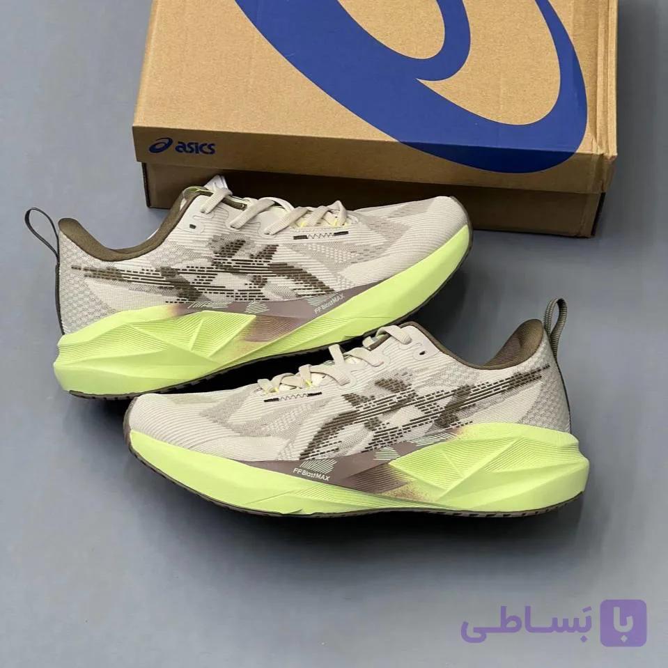 کفش اسیکس نووا بلاست ۵ کرم سبز Asics Novablast 5 Cream Green — تصویر 1