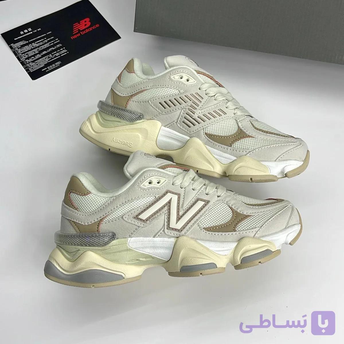 کتونی نیوبالانس ۹۰۶۰ کرم عسلی New Balance 9060 Cream Honey — تصویر 1
