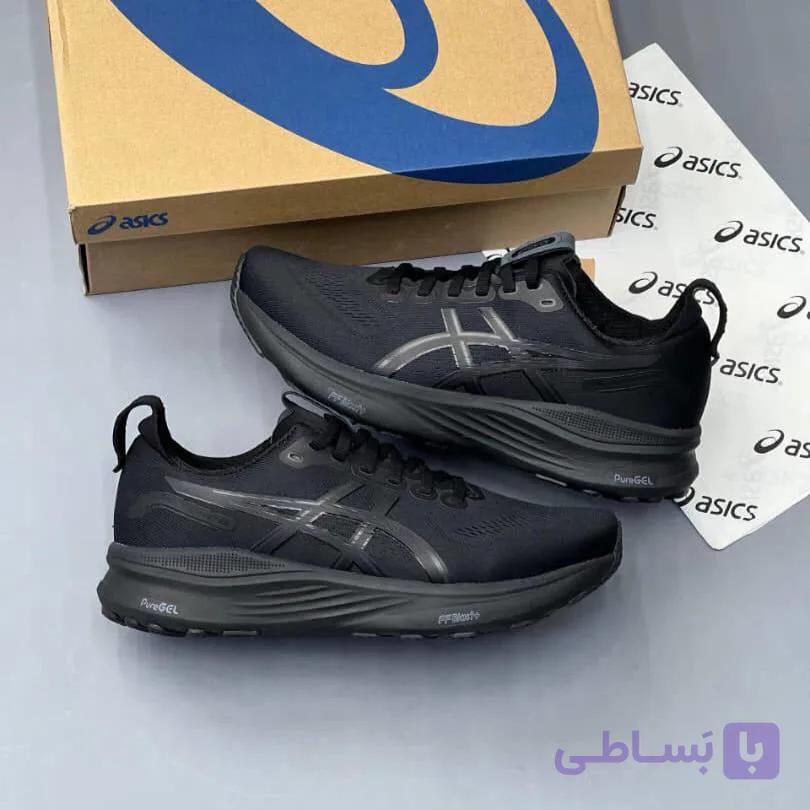 کفش رانینگ مردانه اسیکس ژل کایانو ۳۲ مشکی سفید ASICS Gel-Kayano 32 Black White — تصویر 1