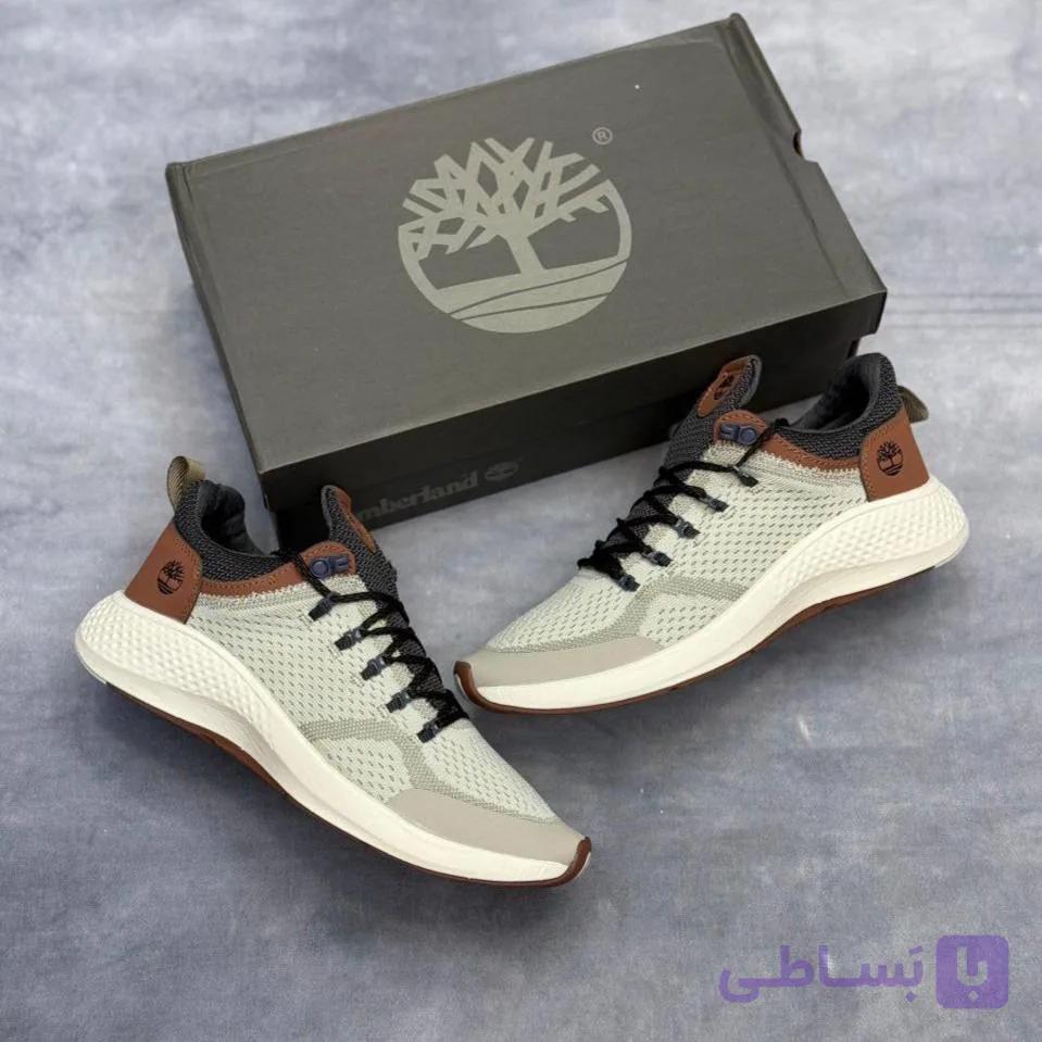 کفش تیمبرلند کرم مردانه Timberland Sneaker Nubuck Beige Men’s — تصویر 1