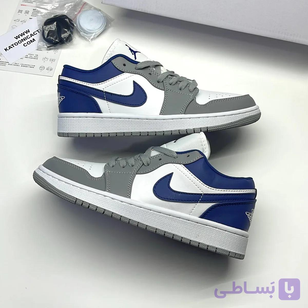 کفش نایک ایر جردن وان لو فرنچ بلو | Nike Air Jordan 1 Low French Blue — تصویر 1