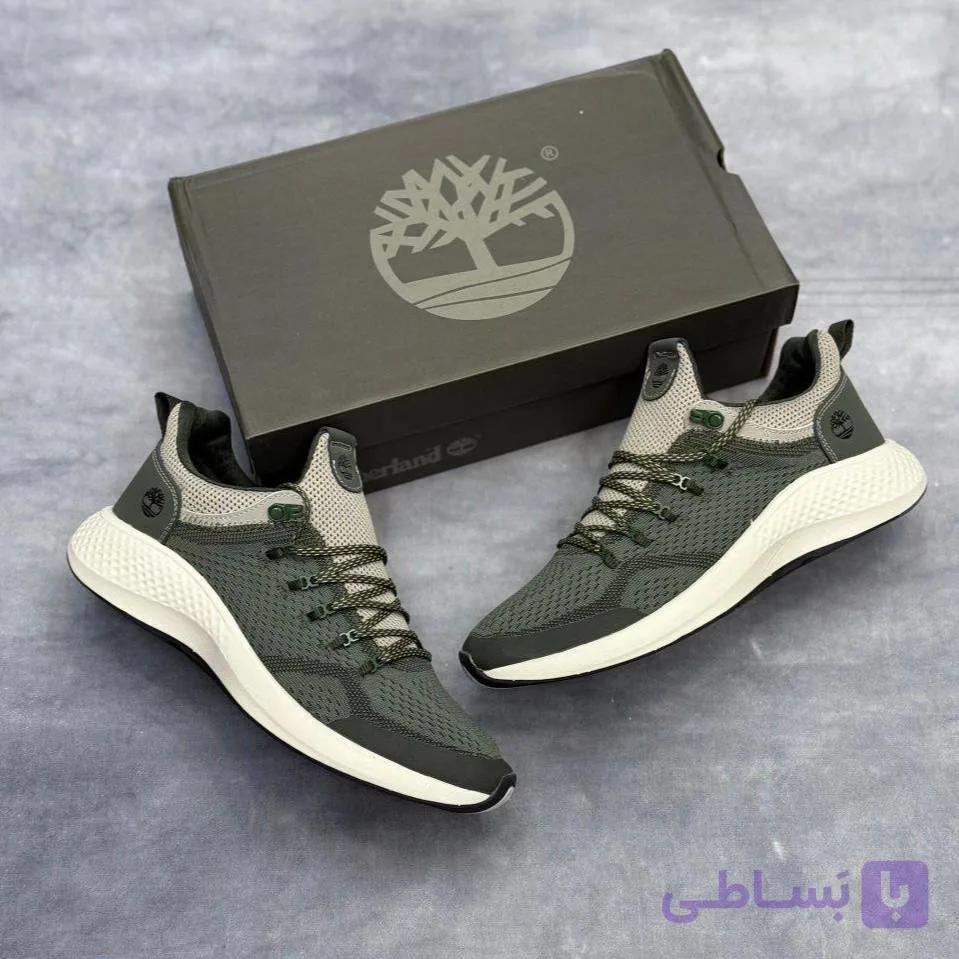 کفش تیمبرلند سبز مردانه Timberland Green Knit Sneaker — تصویر 1